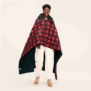 Woolrich Red and Black Checkered wearable blanket